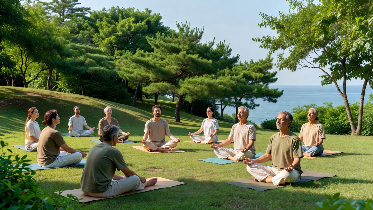 자연 속 웰니스 프로그램으로 몸과 마음을 회복하는 방문자들